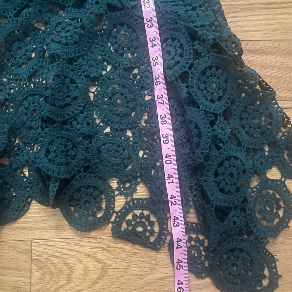 NWT- Two Sisters Green lace special occasion holiday dress size S - Picture 11 of 13